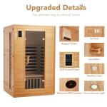 2024 Two-Person Low EMF Infrared Sauna with MP3