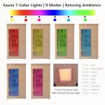 Compact 1-Person Infrared Sauna with Red Light Therapy