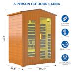 Restisland 3-Person Outdoor Far Infrared Sauna