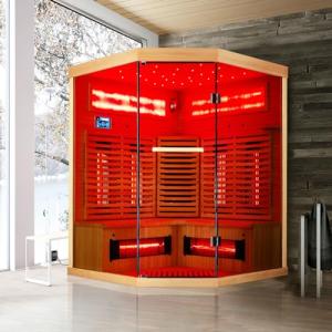 Infrared Sauna for 3-4 People with Himalayan Salt