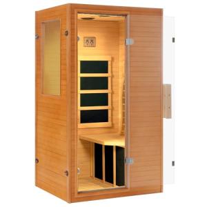 Restisland 1-Person Indoor Infrared Sauna with Bluetooth