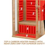 2024 Two-Person Low EMF Infrared Sauna with MP3