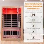 2-Person Low EMF Infrared Sauna for Home