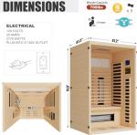 Meissalivve Indoor Infrared Sauna for Home Use