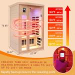 KUNSANA 2-Person Ceramic Infrared Indoor Sauna