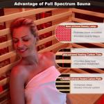 Meissalivve Indoor Infrared Sauna for Home Use