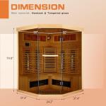 Infrared Sauna for 3-4 People with Himalayan Salt