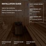 Harvia 8kW Electric Sauna Heater for Medium Rooms