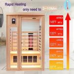 KUNSANA 2-Person Ceramic Infrared Indoor Sauna