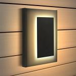 Modern Black LED Wall Light for Indoor/Outdoor Use