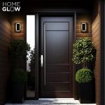 Modern Black LED Wall Light for Indoor/Outdoor Use
