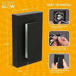 Modern Black LED Wall Light for Indoor/Outdoor Use