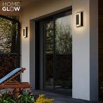 Modern Black LED Wall Light for Indoor/Outdoor Use