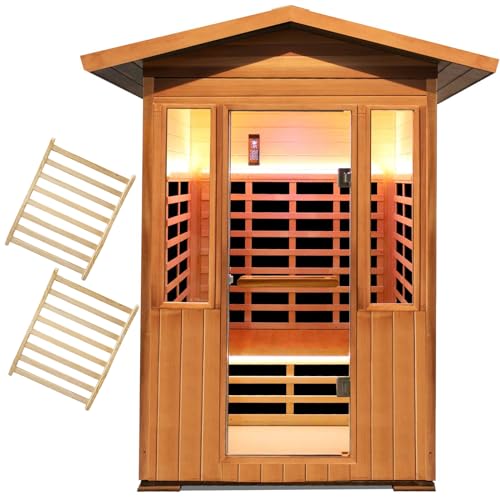 OUTEXER 2-Person Outdoor Infrared Sauna Spa