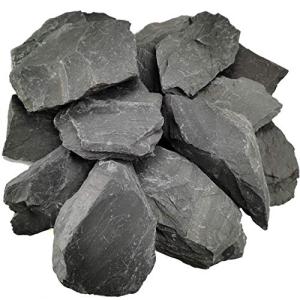Voulosimi Black Slate Rocks for Aquariums and Landscaping