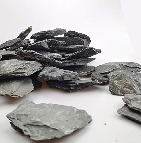 Voulosimi Black Slate Rocks for Aquariums and Landscaping
