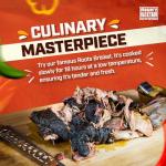 Roots Renowned 18-Hour Smoked Brisket (8-10 lbs) – Fully Cooked & Blast-Chilled – Master Chef Prepared for Ultimate Tenderness – Perfect for Holidays; Festive Dinners; Gifts