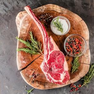 Today Gourmet Foods of NC - Tomahawk Ribeye (4-30/32oz Steaks) (American USDA Upper 2/3 Choice Beef)