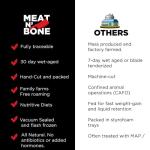 Meat n Bone F1 Japanese Wagyu Steak Boneless Ribeye & Filet Mignon Butcher's Selection | Rich Flavor, Tender Texture, Intense Marbling Gourmet Meat (Bundle)
