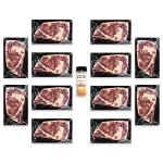 Nebraska Star Beef Prestige Steaks - 12 Packs with Signature Seasoning (12-10oz Ribeyes)
