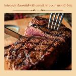 Premium 100% American Wagyu Beef (Ribeye) - 4x count, Gourmet Quality Steaks, Grass-Fed, Pasture-Raised