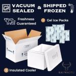 Premium 100% American Wagyu Beef (Ribeye) - 4x count, Gourmet Quality Steaks, Grass-Fed, Pasture-Raised