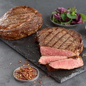 Premium Boneless Ribeye Steak, 12 count, 16 oz each - Pairs perfectly with twice baked potatoes with cheddar & bacon - Perfect for Special Moments and Cooking Instruction from Kansas City Steak