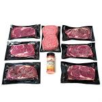 Ribeye Steaks Gift Package and Premium Ground Beef Patties by Nebraska Star Beef - All Natural Hand Cut and Trimmed with Signature Seasoning - Gourmet Meals Delivered to Your Home