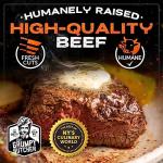 Grumpy Butcher Large Filet Mignon Steaks (8 oz each, 24 Pack) - Steakhouse Size Beef Tenderloin Filet Steak Meat - For Delivery in Grumpy Butcher Meat Gift Packages Specials Option