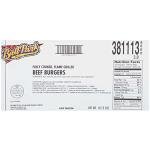 Ball Park Flame Grilled Beef Burgers, 10.12 lbs