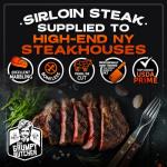 Grumpy Butcher Chef‑Crafted Grilling Meats Bundle – Grillmaster Feast: 4 Top Sirloin Steaks, 4 Large Wagyu Beef Hamburger Patties, 6 Chicken Sausages (4.6 lb total) – Gift Basket for Men