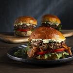 Bison Burgers & Steak Combo Pack: 14 Piece (Total 6.25 lbs.) - 2 Ribeye Steaks (10 oz.), 2 New York Strip Steak (8 oz.), 4 Sirloin Steak (8 oz.), 6 Bison Burgers Patties (5.3 oz) - Grass fed bison - TenderBison