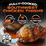 Grumpy Butcher Burgers & Sous Vide Chicken Thighs – 15 Burger Patties (5 lb) & 16 Cooked Tandori-Style Chicken Thighs (4.5 lb) – Instant Microwavable Food Frozen Meat Combo for Backyard BBQ
