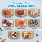 Santa Carota Grass Fed Ground Beef 70% Lean / 30% Fat, Carrot-Finished, Grass-Raised, Bulk Hamburger Meat | Perfect for Burgers, Family Pack Frozen Food (10-1lb packages)