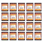 Santa Carota Grass Fed Ground Beef 80% Lean / 20% Fat, Carrot-Finished, Grass-Raised, Bulk Hamburger Meat | Perfect for Burgers, Family Pack Frozen Food (20-1lb packages)