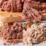 Survival Fresh Mixed Canned Meat - All Natural Canned Meat 4 Beef, 4 Chicken, 4 Ground Beef - Emergency Survival Meal 14.5oz Small Cans for Camping & Hiking - Meats from USA Farms (12 Pack)