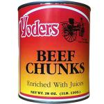 Yoders Canned Beef Chunks- Full Case
