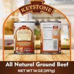 Keystone Meats 120-Pack All Natural Canned Meat Variety – Includes Beef, Pork, Turkey & Chicken 14.5 oz Each and Ground Beef 14 oz – Fully Cooked, Ready to Eat, Gluten-Free Emergency Food Supply