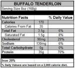 TenderBison Filet Mignon Steaks - Case of 26 bison filet mignon 6 oz. steaks - American Farmer raised in the Heartland of the USA - Bison Steak Special