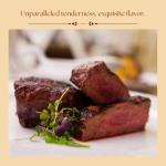 Premium 100% American Wagyu Beef (Filet Mignon) - 4x count, Gourmet Quality Steaks, Grass-Fed, Pasture-Raised