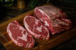 New York Steak & Seafood Frozen Rib Eye Steaks - USDA Prime Rib Eye Steaks - Handcut Beef Steak (16 oz. 8 Rib Eye Steaks)
