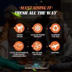 OCEANZEN: Frenched Lamb Rack Grass Fed,6 Packs, 8 Ribs Each, 24-26oz per Pack 144oz (9 lbs) Box,Ready to Roast Holiday Gourmet