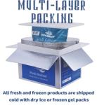 OCEANZEN: Frenched Lamb Rack Grass Fed,6 Packs, 8 Ribs Each, 24-26oz per Pack 144oz (9 lbs) Box,Ready to Roast Holiday Gourmet