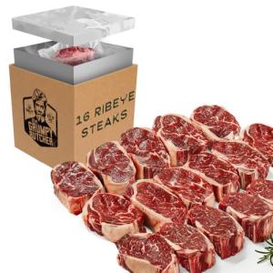 Grumpy Butcher Ribeye Steaks - 16 Pack