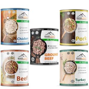 Mountain Essentials Canned Meat Sampler Pack, 5 Cans