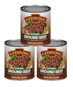 Keystone All Natural Heat and Serve Ground Beef