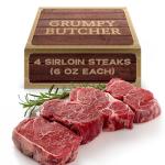 Grumpy Butcher Top Sirloin Steak 4 Pack