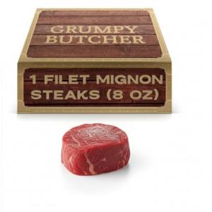 Grumpy Butcher Large Filet Mignon Steak, 8 oz