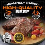 Grumpy Butcher New York Strip Steaks, 10 oz Pack