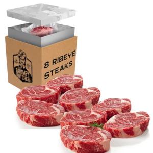 Grumpy Butcher Ribeye Steaks 8-Pack - Prime Quality